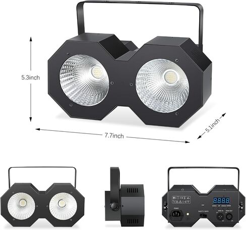 أضواء COB Par، أضواء المسرح Blinder، 100W RGBW LED COB Par Light، DMX/Master-Slave DJ يمكن أن تضيء الإضاءة العلوية، إضاءة المسرح Blinder & Strobe لعرض مسرح حفلات الزفاف في الكنيسة in Kuwait