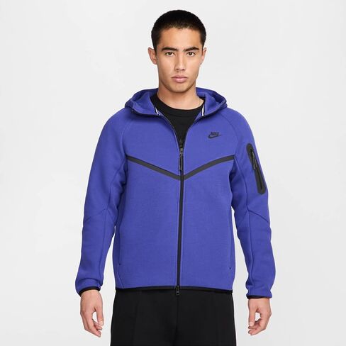 Nike Tech Men's Full-Zip Windrunner Hoodie (HV0949-539, Deep Night/Black) in Saudi Arabia