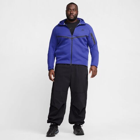 Nike Tech Men's Full-Zip Windrunner Hoodie (HV0949-539, Deep Night/Black) in Saudi Arabia