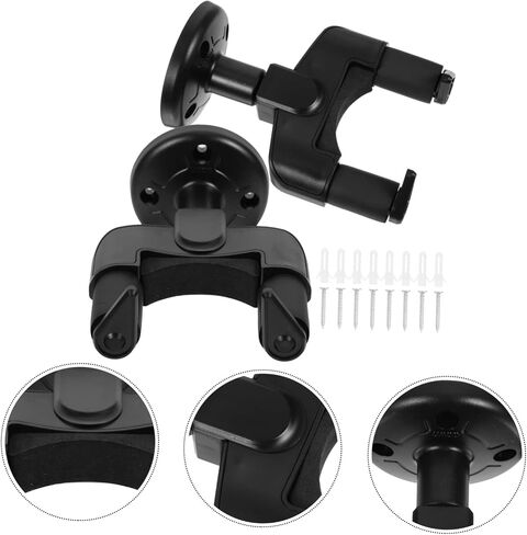 BESPORTBLE 2 Sets Guitar Hanger Wall Mount Bracket for Violin Ukulele Erhu Durable and Easy to Install Instrument Display Rack Space Saving Design for Home Decor in Saudi Arabia
