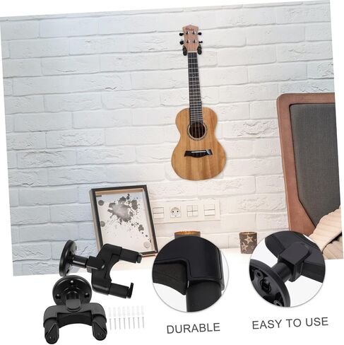BESPORTBLE 2 Sets Guitar Hanger Wall Mount Bracket for Violin Ukulele Erhu Durable and Easy to Install Instrument Display Rack Space Saving Design for Home Decor in Saudi Arabia