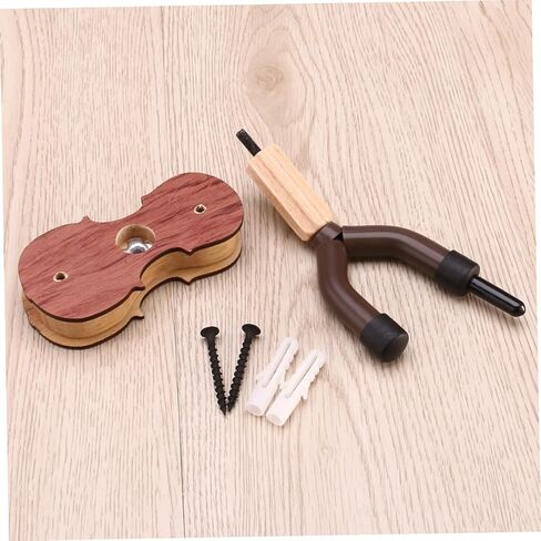 Vaguelly Violin for Home Studio Durable Red Wood Easy Installation Violin Display Protective Padding for Secure Support Decor in Saudi Arabia