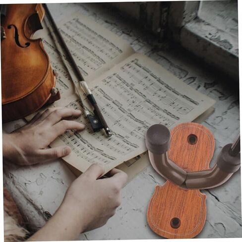 Wall-Mounted Violin Hanger Hook Compact Music Instrument Storage for Home Studio Space-Saving Design for Violins and Violas in Kuwait