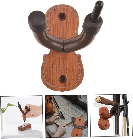Wall-Mounted Violin Hanger Hook Compact Music Instrument Storage for Home Studio Space-Saving Design for Violins and Violas in Kuwait