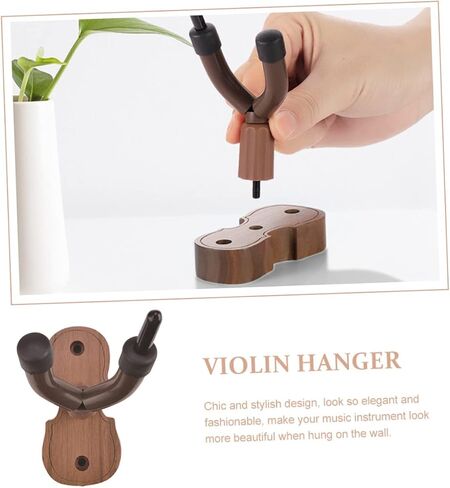 Wall-Mounted Violin Hanger Hook Compact Music Instrument Storage for Home Studio Space-Saving Design for Violins and Violas in Saudi Arabia