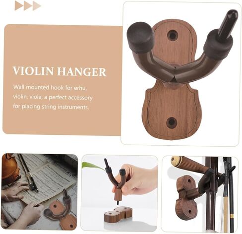 Wall-Mounted Violin Hanger Hook Compact Music Instrument Storage for Home Studio Space-Saving Design for Violins and Violas in Saudi Arabia