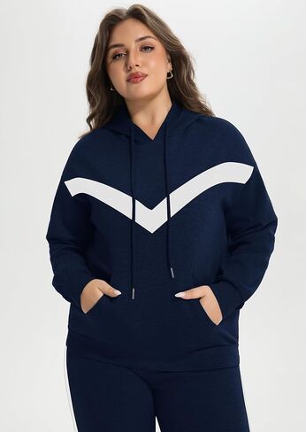 النساء حجم كبير 2 قطعة وتتسابق Sweatsuits البلوز هوديس البلوز بنطال رياضي رياضية صالة مطابقة مجموعات in Kuwait