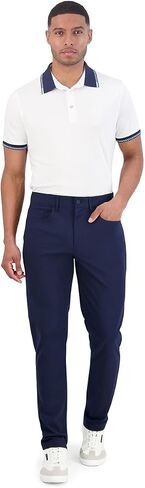 بنطال Ben Sherman الرجالي عالي الأداء للجولف - بنطال كاجوال مطاطي بأربعة اتجاهات، سريع الجفاف، مقاوم للتجاعيد، حزام خصر in Saudi Arabia