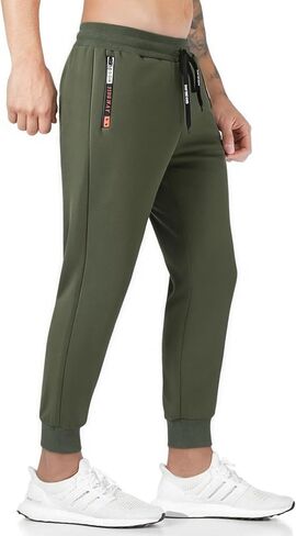 Men's 3 Pack Fleece - Lined Jogger Sweatpants - Warm Thermal Athletic Workout Pants with Zipper Pocket & Drawstring in Saudi Arabia
