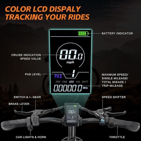 Electric Bike for Adults, 26 Inch Step Through Electric Bike, 36V 13Ah UL Removable Battery Up to 50Miles Peak 1000W, 22Mph Commuter Women Ebike Bicycles Beach Snow in Saudi Arabia