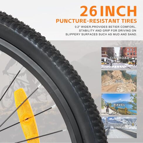 Electric Bike for Adults, 26 Inch Step Through Electric Bike, 36V 13Ah UL Removable Battery Up to 50Miles Peak 1000W, 22Mph Commuter Women Ebike Bicycles Beach Snow in Saudi Arabia