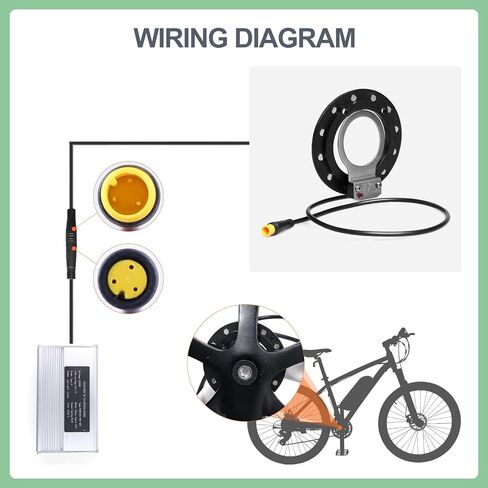 PAS Sensor Assistant Pedal for Bafang Hub Motor 12 Magnets Assistant Sensor Speed Sensor Electric Bicycle Pedal Sensor Bicycle Assistance Sensor Electric Bicycle Accessories in Saudi Arabia
