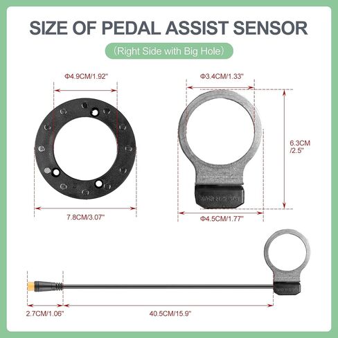 PAS Sensor Assistant Pedal for Bafang Hub Motor 12 Magnets Assistant Sensor Speed Sensor Electric Bicycle Pedal Sensor Bicycle Assistance Sensor Electric Bicycle Accessories in Saudi Arabia