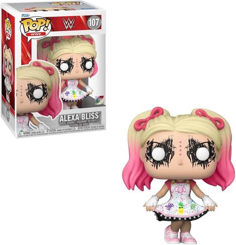POP WWE: Alexa Bliss Funko Vinyl Figure (Bundled with Compatible Box Protector Case), Multicolor, 3.75 inches in Saudi Arabia