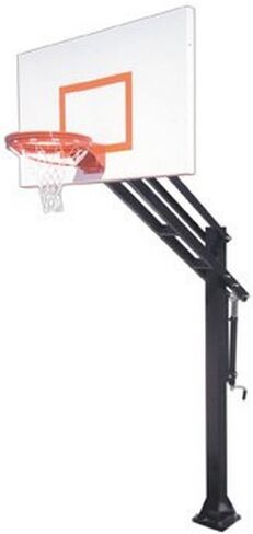 First Team Force Extreme Steel In Ground Adjustable Basketball System44; Sienna Orange in Kuwait