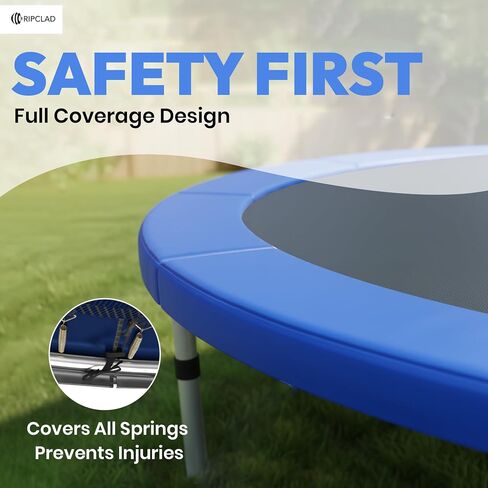 Trampoline Spring Cover, 14 FT Trampoline Pad Replacement, Waterproof & UV-Resistant Safety Pad with Durable Foam Padding for Outdoor Use in Saudi Arabia