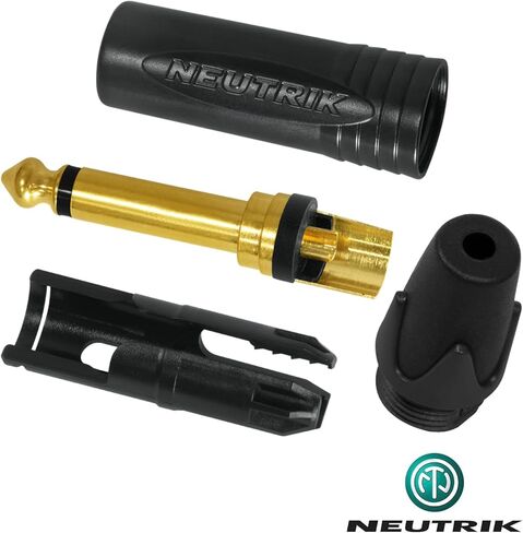 20 Foot - WBC-PRO-Guitar – 20 AWG - Low-Cap (18pF/ft) – Pro-Grade – Graphite-Based - Dual-Shielded Guitar Bass Instrument Cable w/Neutrik Straight - Angled (SilentPLUG) ¼ Inch (6.35mm) Gold TS Plugs in Saudi Arabia