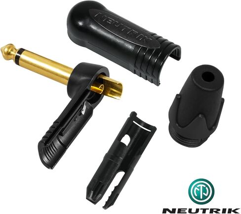 6 Foot - WBC-PRO-Guitar – 20 AWG - Low-Cap (18pF/ft) – Pro-Grade – Graphite-Based - Dual-Shielded Guitar, Bass, Instrument Cable with Neutrik Straight to Angled ¼ Inch (6.35mm) Gold TS Connectors in Saudi Arabia