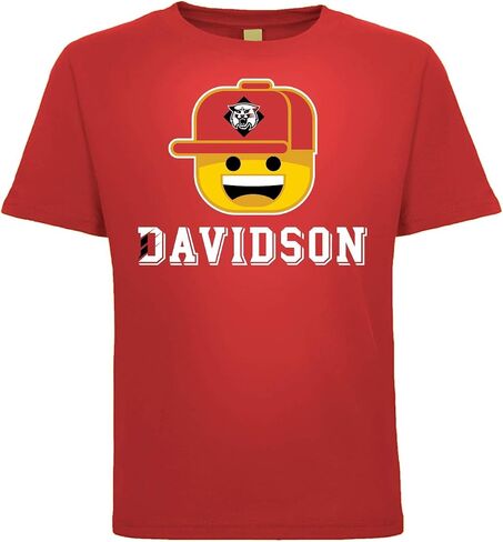 تي شيرت Davidson Wildcats NCAA للشباب بأكمام قصيرة وقبعة كروية للأولاد in Kuwait