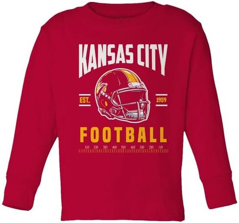 تي شيرت City Tee Apparel لمشجعي كرة القدم بأكمام طويلة للأطفال الصغار in Kuwait