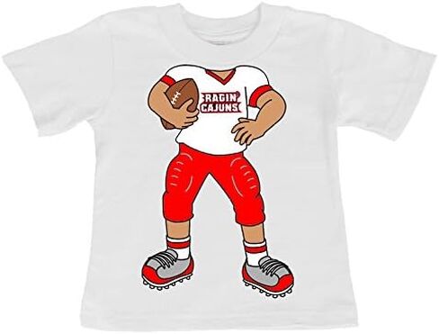 Louisiana Lafayette Ragin Cajuns Heads Up! Football Baby/Toddler T-Shirt in Saudi Arabia