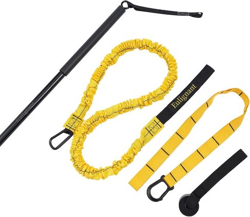 Swing Trainer for Golf/Baseball/Tennis Improvement, Resistance Cord (25&80lbs) with Weighted Workout Bar, Rotational Movements Exercise in Core Training in Saudi Arabia