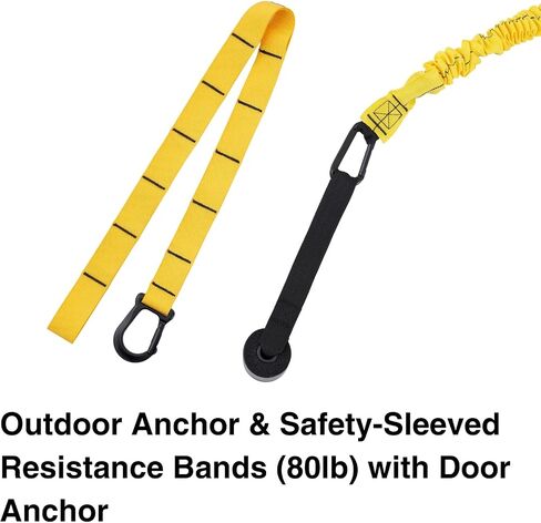 Swing Trainer for Golf/Baseball/Tennis Improvement, Resistance Cord (25&80lbs) with Weighted Workout Bar, Rotational Movements Exercise in Core Training in Saudi Arabia