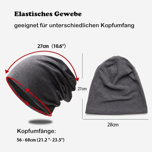 Unisex Slouch Beanie, Trendy Beanie Hat, Lightweight Skull Cap Perfect for Men and Women All Year Round in Saudi Arabia