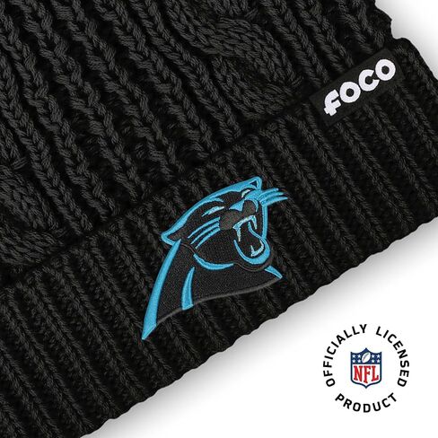 قبعة كارولينا بانثرز NFL للسيدات من FOCO مصنوعة من الفرو الصناعي، لون الفريق in Saudi Arabia