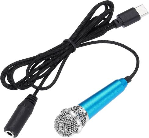 MECCANIXITY Mini Microphone, Hot Pink, 3.5mm, USB, Laptop, Smartphone, Tablet Compatible, 119cm Cable, Low Noise, 1 Channel in Saudi Arabia