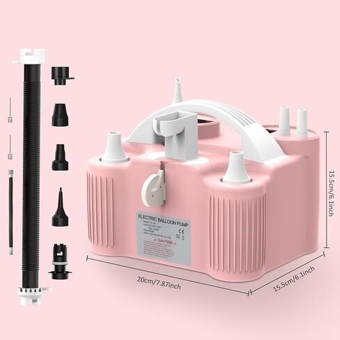 مضخة بالونات 4 في 1، مضخة بالون كهربائية رياضية رياضية لجميع البالونات، رقائق اللاتكس 260q بالون مايلر، وسادة هوائية تطفو على حمام السباحة، كرة يوجا، منفاخ منفاخ بالون in Kuwait