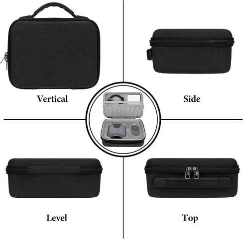 GEEKRIA Carrying Case Compatible with XbotGo, Chameleon Hard Shell Protective Travel Bag (Dark Gray) in Saudi Arabia