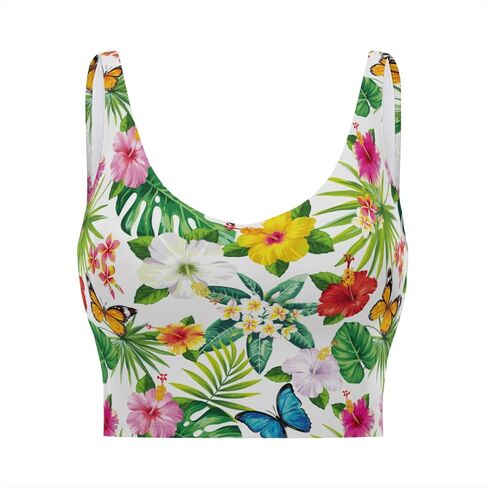 حمالات صدر رياضية للنساء برقبة واسعة وملابس للتمرين مع وسادات مدمجة للتمرين والجري واليوجا in Kuwait