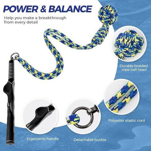Golf Rope Swing Trainer, Professional Golf Training Aid and Posture Corrector, Improve Tempo Accuracy Practice Equipment for Beginners and Experienced Golfers in Saudi Arabia