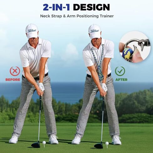 Golf Rope Swing Trainer, Professional Golf Training Aid and Posture Corrector, Improve Tempo Accuracy Practice Equipment for Beginners and Experienced Golfers in Saudi Arabia