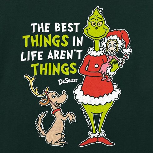 الحياة جيدة. تي شيرت نسائي بأكمام طويلة من The Best Things Grinch، أخضر تريلاين in Saudi Arabia