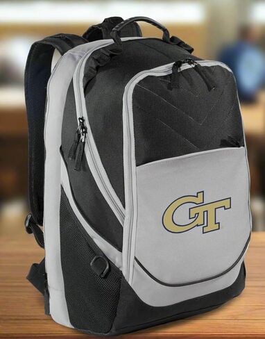حقيبة كمبيوتر محمول Georgia Tech Backpack GT (أسود ورمادي) in Kuwait