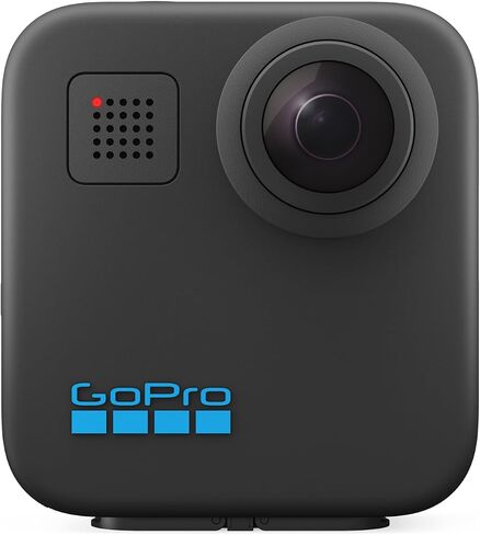 GoPro MAX — كاميرا الحركة التقليدية المقاومة للماء بزاوية 360 درجة مع شاشة لمس كروية بدقة 5.6K30 فيديو عالي الدقة ودقة 16.6 ميجابكسل وصور 360 درجة وتثبيت البث المباشر بدقة 1080 بكسل (متجددة) in Saudi Arabia