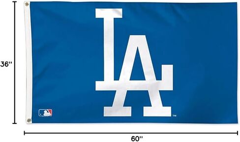 Wincraft MLB Los Angeles Dodgers 01778115 Deluxe Flag, 3' x 5' in Saudi Arabia