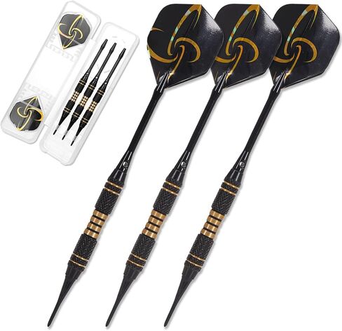 سهام احترافية مع صندوق تخزين، سهام ذات أطراف ناعمة، أطراف بلاستيكية متينة لألواح السهام الإلكترونية in Kuwait