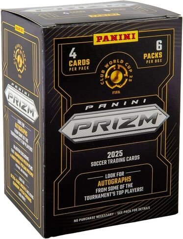2025 Panini Prizm Club World Cup Soccer Blaster Box – FIFA Trading Cards – Includes Blaster-Exclusive Prizms, Rookies & Inserts – Official Panini Retail Set in Saudi Arabia