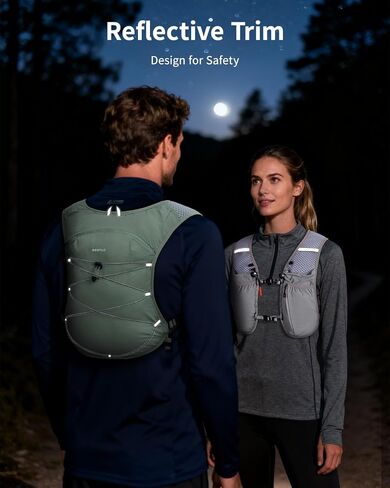 ECOHUB Running Hydration Vest Backpack, Lightweight Hydration Pack Bag Daypack for Hiking Cycling Marathon Backpack Vest for Women Men (No Bladder Included) | Breathable material in Saudi Arabia