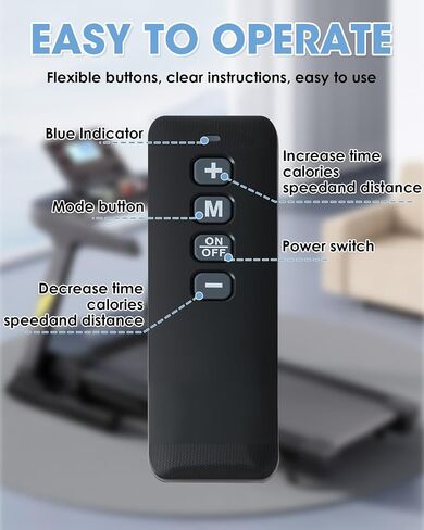 Treadmill Remote Control Replacement Compatible with Walking Pad Q1 Only, Walking Smart Control Accessory Pad Remote Replacement (No Battery, Use AAA Battery) in Saudi Arabia