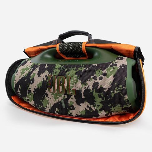 حزام حمل للسفر لمكبر الصوت المحمول JBL Boombox 4 المقاوم للماء، حقيبة حمل غطاء السفر لـ JBL Boombox 4 (أسود) in Kuwait