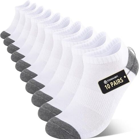 Short Socks for Men, Breathable and Comfortable, Suitable for Sports and Fitness (10 Pairs) in Saudi Arabia