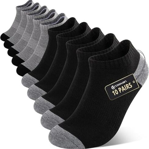 Short Socks for Men, Breathable and Comfortable, Suitable for Sports and Fitness (10 Pairs) in Saudi Arabia