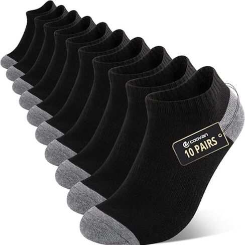 Short Socks for Men, Breathable and Comfortable, Suitable for Sports and Fitness (10 Pairs) in Saudi Arabia