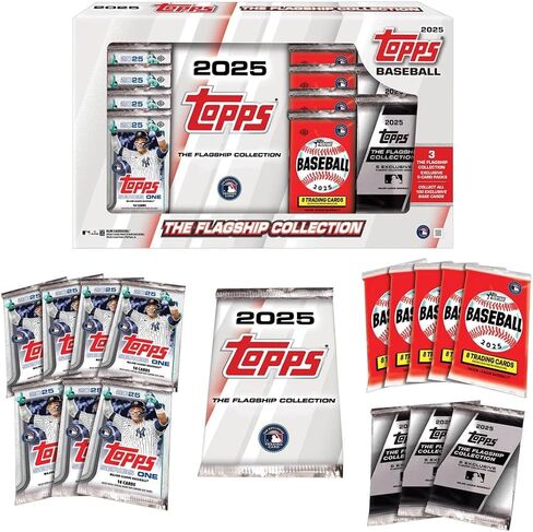 2025 Topps Baseball - The Flagship Collection - 15 Booster Packs in Saudi Arabia