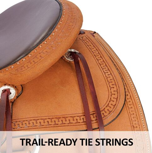 Billy Royal Elite Oiled Roughout Ranch Saddle | Built for Work or Show | Close Contact Fit for Horse Comfort | Includes Hind Cinch Set in Saudi Arabia