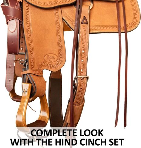 Billy Royal Elite Oiled Roughout Ranch Saddle | Built for Work or Show | Close Contact Fit for Horse Comfort | Includes Hind Cinch Set in Saudi Arabia